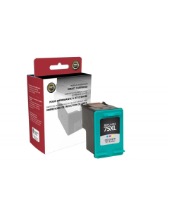 Clover Remanufactured High Yield Tri-Color Ink Cartridge for HP CB338WN (HP 75XL)