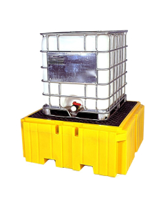 Ultratech Ultra-IBC 1158 365 Gallon Intermediate Bulk Container Spill Pallet Plus with Drain
