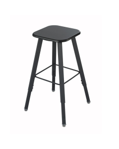 Safco AlphaBetter Adjustable Height Student Lab Stool (Shown in Black)
