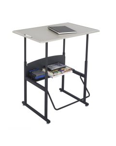 Safco AlphaBetter 1206BE 36" x 24" Height Adjustable Stand-Up Student Desk (example of use)