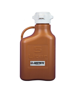 Justrite HDPE Carboys, Ambe (1.3 Gal. Model Shown)