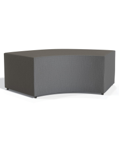 Offices to Go 43" W V-Shaped Fabric Ottoman (Shown in Grey)