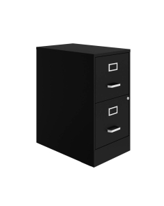 Hirsh SOHO 2-Drawer 22" Deep Ultra Vertical File Cabinet, Black