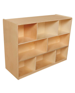 Wood Designs Childrens Classroom Extra Deep Mobile Storage Shelving Unit
