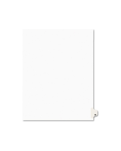 Avery Preprinted "25" Tab Letter Dividers, White, 25/Pack
