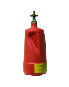 Justrite 14010 Polyethylene 1 Quart Dispensing Safety Can, Red