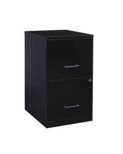 Hirsh SOHO 2-Drawer 18" Deep Smart Vertical File Cabinet, Black