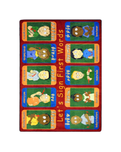 Joy Carpets First Signs Rectangle Classroom Rug