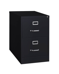 Hirsh 2-Drawer 26.5" Deep Vertical File Cabinet, Black
