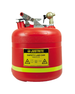 Justrite 14540 Faucet Polyethylene 5 Gallon Dispensing Safety Shelf Can