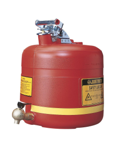 Justrite 14545 Faucet Polyethylene 5 Gallon Dispensing Shelf Safety Can