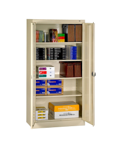 Tennsco 36" W x 72" H Standard Storage Cabinets (Recessed Handle Shown in Sand)