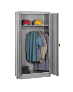 Tennsco Standard Wardrobe Cabinets (shown in medium grey)