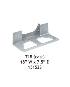 Wesco T18 Aluminum Cast Noseplate 18" W x 7.5" D