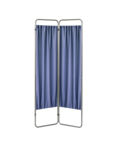 Omnimed 27" W x 68" H Fabric Hospital Privacy Screen (Shown in Blue)