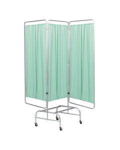 Omnimed 96" W x 74" H Vinyl Mobile Hospital Privacy Screen (Shown in Green)