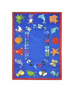 Joy Carpets ABC Animals (Hebrew Alphabet) Classroom Rug
