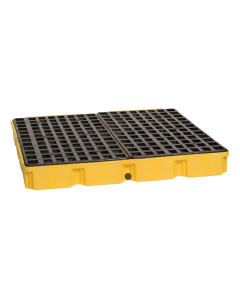 Eagle 4-Drum 52.5" W x 51.5" L Modular Platform Unit, 60.5 Gallons (in yellow with drain)
