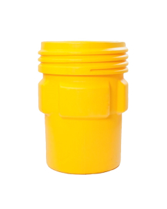 Eagle 1690 Overpack Screw Lid Poly Drum, 95 Gallons, Yellow