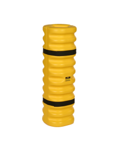 Eagle 4" to 6" Round 42" H HDPE Narrow Column Protector, Yellow with Black Straps 1704