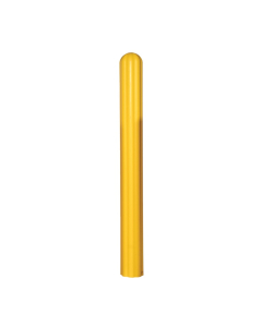 Eagle 6" Round HDPE Bollard Cover Post Protector Sleeve 72" H, Yellow 1730-72