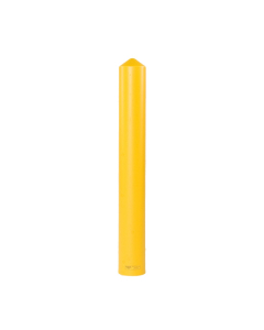 Eagle 8" Round HDPE Bollard Cover Post Protector Sleeve 57" H, Yellow 1737