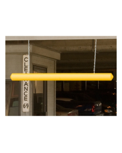 Eagle 7" Dia. x 76" L HDPE Safety Clearance Bar with Eye Hooks 1781 (example of use)