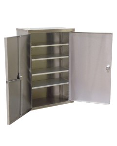 Omnimed 16" W x 8" D x 24" H 5-Shelf Double Door Narcotic Cabinet