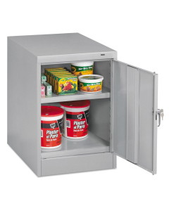Tennsco 19" W x 24" D x 30" H Storage Cabinet, Assembled, Medium Grey