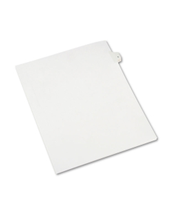 Avery Allstate Preprinted "5" Tab Letter Dividers, White, 25/Pack