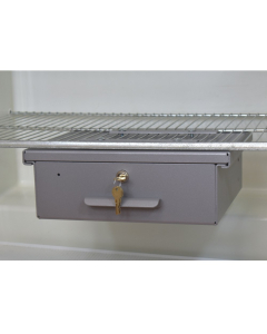 Omnimed 14" W x 12.5" D x 4.75" H Aluminum Refrigerator Lock Box