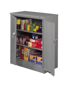 Tennsco 36" W x  42" H Deluxe Counter Height Storage Cabinets (Shown in Medium Grey)