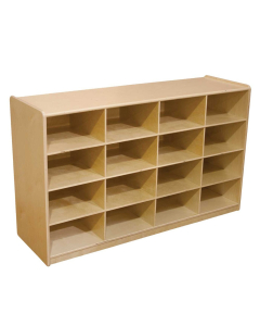 Wood Designs Childrens Classroom 16-Cubby Storage Unit