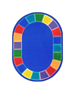 Joy Carpets Color Tones Classroom Rug (Shown in Oval)
