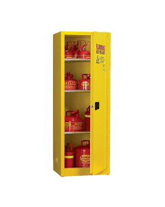 Eagle 1946 Manual One Door Flammable Safety Cabinet, 48 Gallons, Yellow