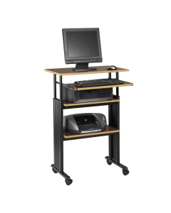 Safco Muv 29.5" W Adjustable Steel Computer Desk (Shown in Cherry)