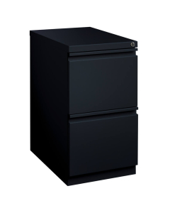 Hirsh 23" Deep 2-Drawer File/File Mobile Pedestal, Black
