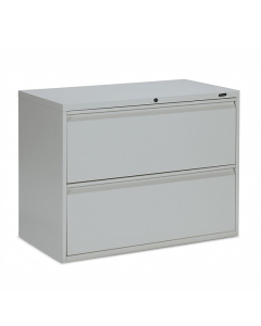 Global 1936P-2F12 2-Drawer 36" Wide Lateral File Cabinet, Letter & Legal (Shown in Light Grey)