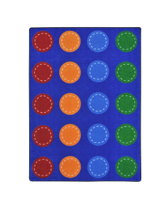 Joy Carpets Spaces and Places Rectangle Classroom Rug (Shown in 5' 4" x 7' 8")