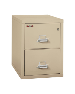 FireKing 2-Drawer 31" Deep 1-Hour Rated Fireproof File Cabinet, Legal - Shown in Parchment