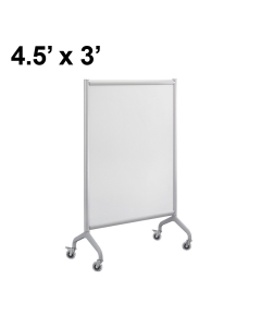 Safco Rumba Painted Steel 4.5 x 3 Mobile Divider Reversible
