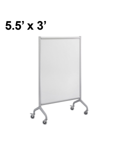 Safco Rumba Painted Steel 5.5 x 3 Mobile Divider Reversible