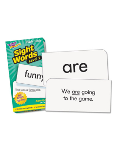 Trend Sight Words Set 1 Skill Drill Flash Cards, 3-3/8" x 6-1/4", 96/Pack