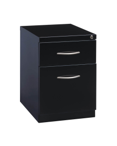 Hirsh 2-Drawer Box/File Arch Pull Mobile Pedestal, Black