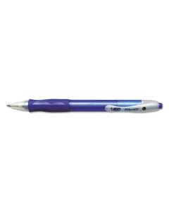 BIC Velocity 1 mm Medium Retractable Ballpoint Pens, Blue, 12-Pack
