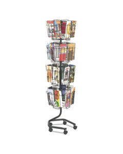 Safco 60" H 32-Compartment Wire Brochure Display Rack