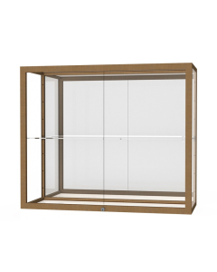 Waddell Champion 2282 Series Wall Display Case 36"W x 30"H x 14"D (Shown in mirror back/champagne gold)
