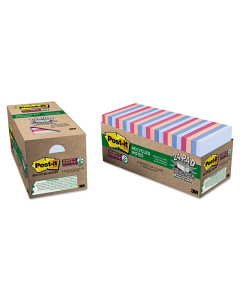 Post-It 3" X 3", 24 70-Sheet Pads, Bali Color Super Sticky Notes