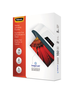 Fellowes ImageLast 5 Mil Letter-Size Laminating Pouches with UV Protection, 150/Pack