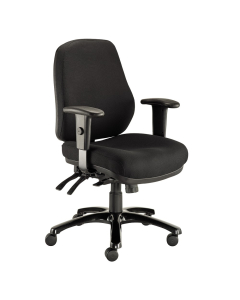 Eurotech 24/7 24-Hour Fabric Mid-Back High-Performance Task Chair (Shown in Black)